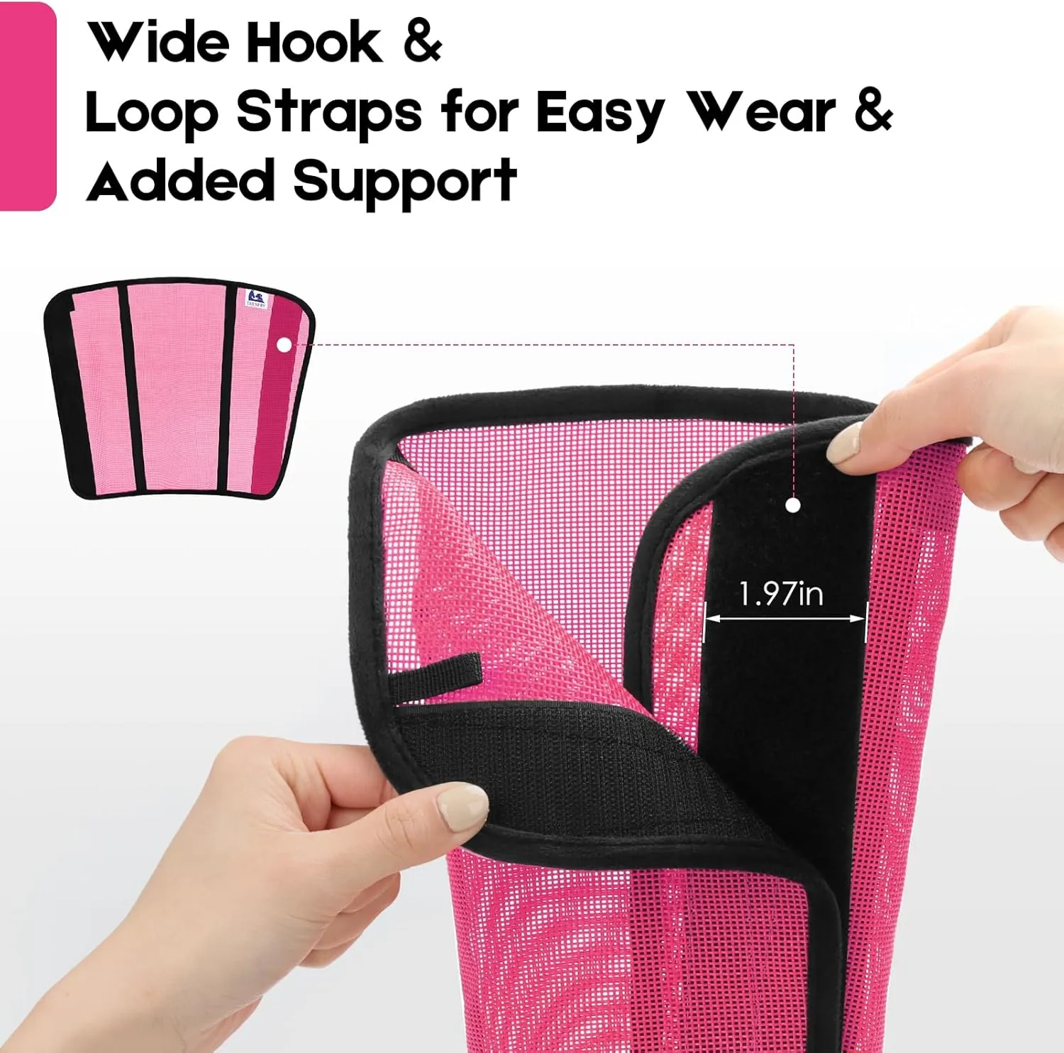 Fly Boots for Horses Set of 4 - Edge-Curved Design for Optimal Fit, Non-Sag Dual Stay System, Breathable Mesh for Comfort, Reduces Stomping & Fatigue (Medium to Large, Pink)