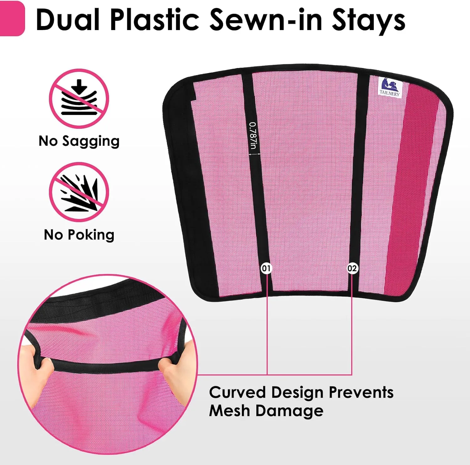 Fly Boots for Horses Set of 4 - Edge-Curved Design for Optimal Fit, Non-Sag Dual Stay System, Breathable Mesh for Comfort, Reduces Stomping & Fatigue (Medium to Large, Pink)