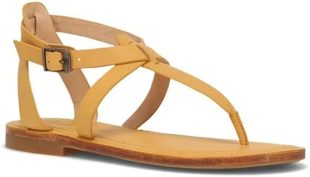 Frye Taylor Women’s Sandals - Soft Full-Grain Leather with Padded Footbed, Adjustable Ankle Strap, and Flexible Rubber Outsole with Low Heel