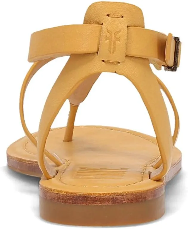 Frye Taylor Women’s Sandals - Soft Full-Grain Leather with Padded Footbed, Adjustable Ankle Strap, and Flexible Rubber Outsole with Low Heel
