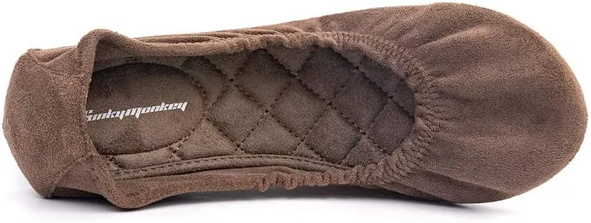 FUNKYMONKEY Women's Ballet Flats Soft Round Toe Comfortable Shoes