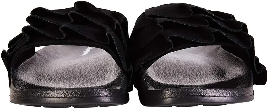 FUNKYMONKEY Women's Slides Sandals Bowknot Beach Casual Comfort Slippers
