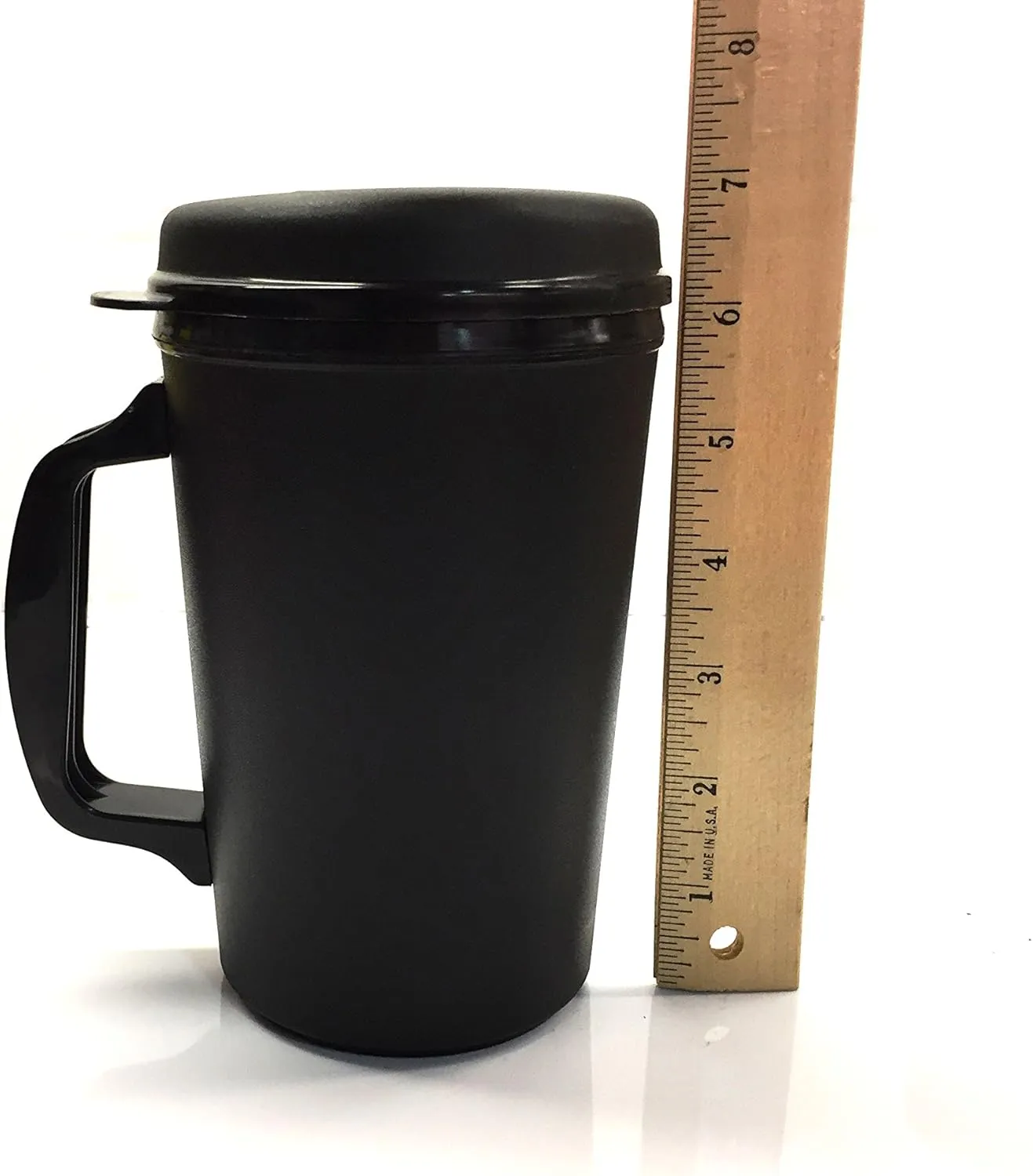 GAMA Electronics Thermoserv 20oz Insulated Travel Mug Classic Gas Station Design (Black/Purple 2 Pack)