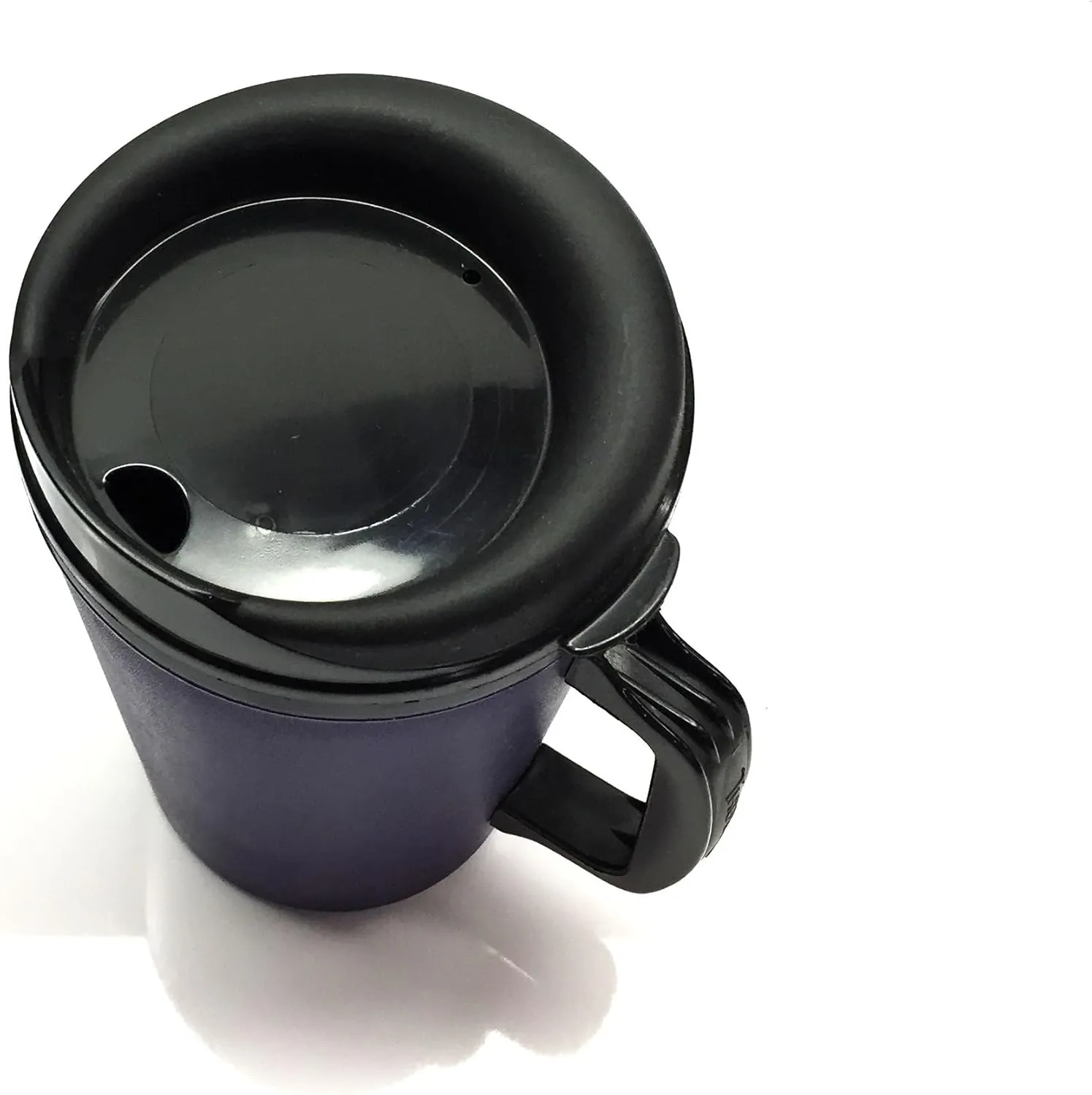 GAMA Electronics Thermoserv 20oz Insulated Travel Mug Classic Gas Station Design (Black/Purple 2 Pack)