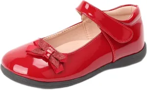 Girls Mary Jane Strap School Uniform Dress Flat Ballet Shoes
