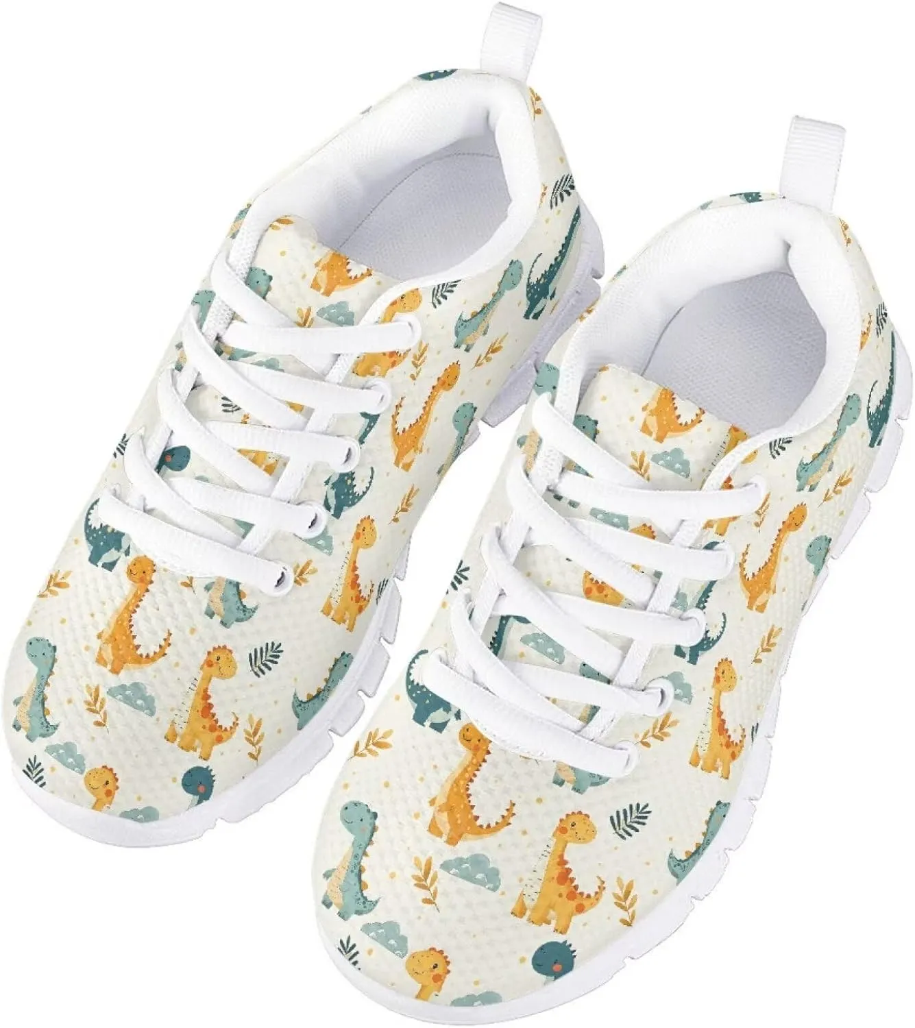 GOSTONG Girls Running Sneakers for School Breathable Mesh Outdoor Sports Sneaker Non Slip Walking Shoes Little Kids 11-13 Big Kid 1-5 White Sole