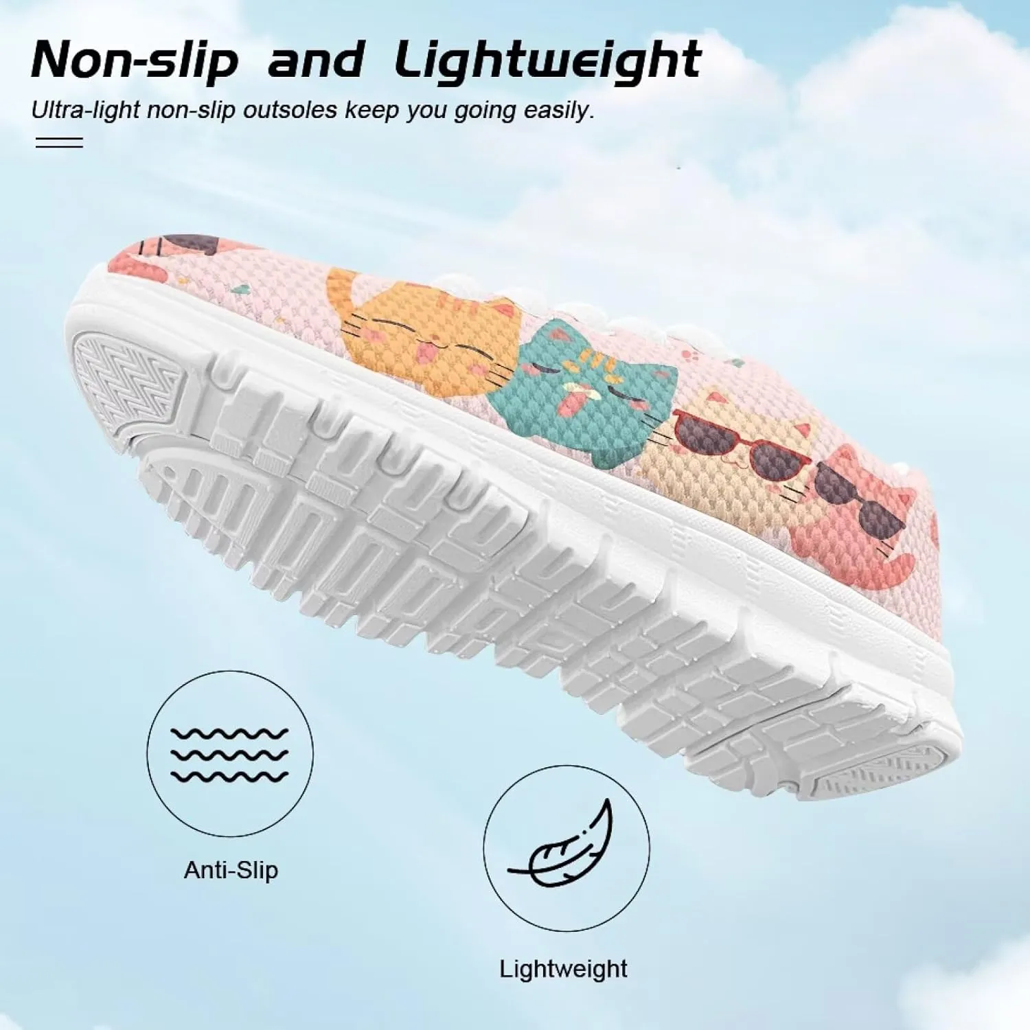 GOSTONG Girls Running Sneakers for School Breathable Mesh Outdoor Sports Sneaker Non Slip Walking Shoes Little Kids 11-13 Big Kid 1-5 White Sole