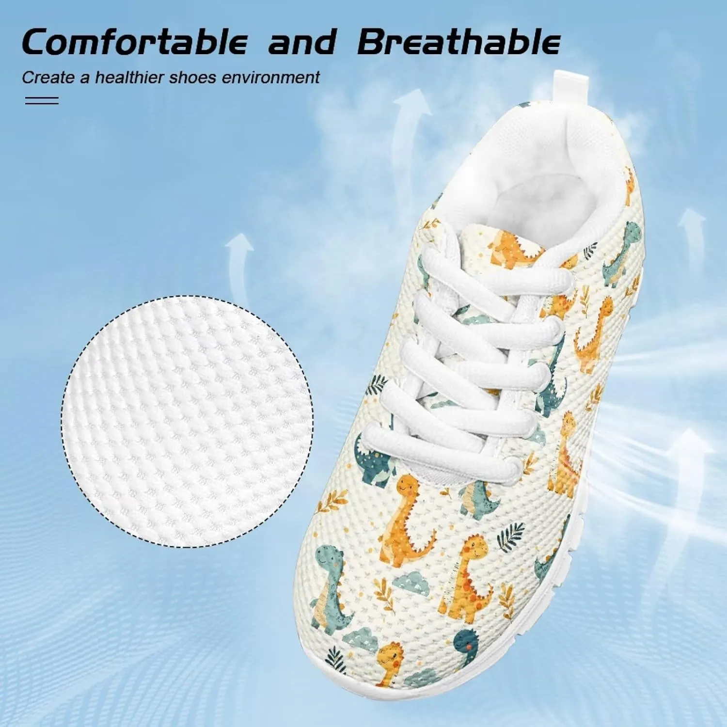 GOSTONG Girls Running Sneakers for School Breathable Mesh Outdoor Sports Sneaker Non Slip Walking Shoes Little Kids 11-13 Big Kid 1-5 White Sole