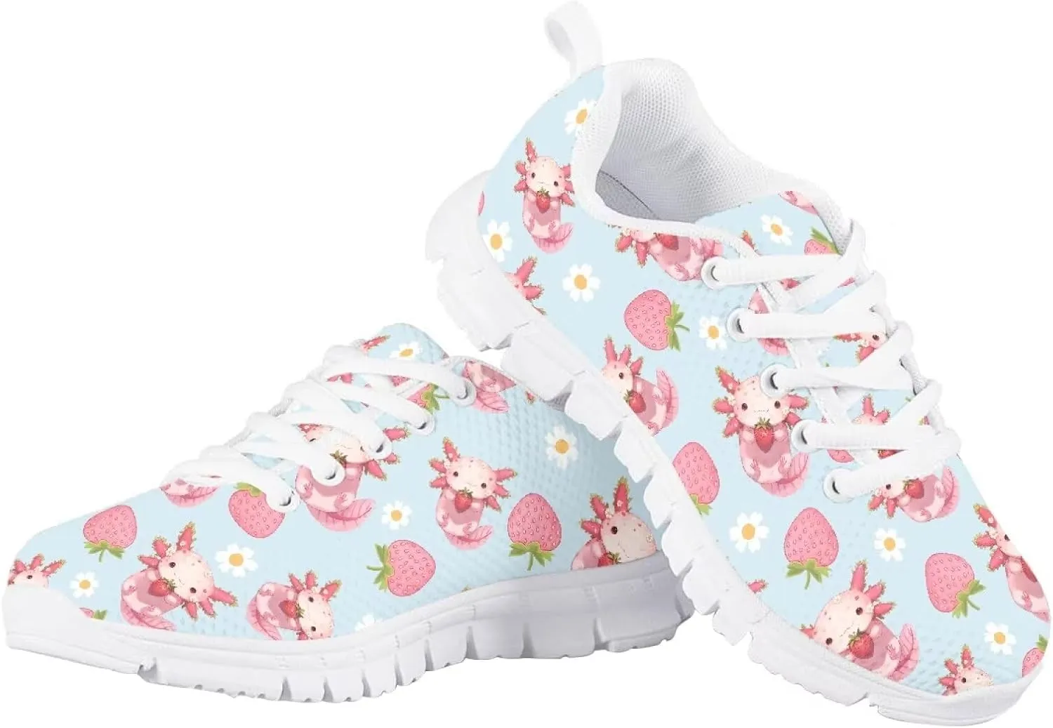 GOSTONG Girls Running Sneakers for School Breathable Mesh Outdoor Sports Sneaker Non Slip Walking Shoes Little Kids 11-13 Big Kid 1-5 White Sole