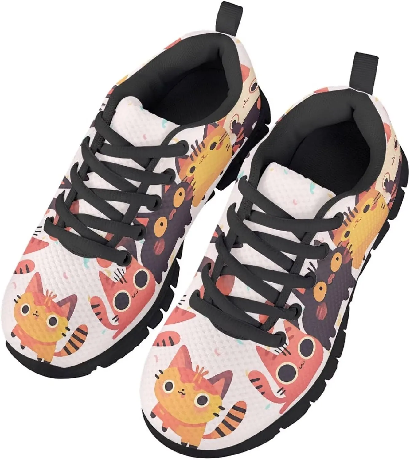 GOSTONG Girls Running Sneakers for School Breathable Mesh Outdoor Sports Sneaker Non Slip Walking Shoes Little Kids 11-13 Big Kid 1-5 White Sole