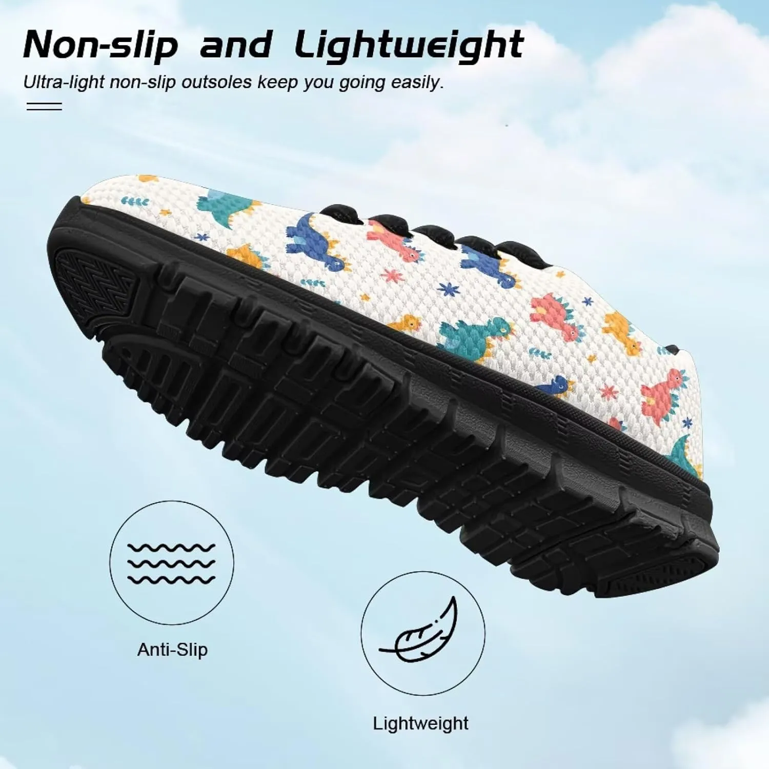 GOSTONG Girls Tennis Shoes Breathable Mesh Sports Sneaker Non Slip Sole for Running Walking Little/Big Kids White Sole Size 11-5