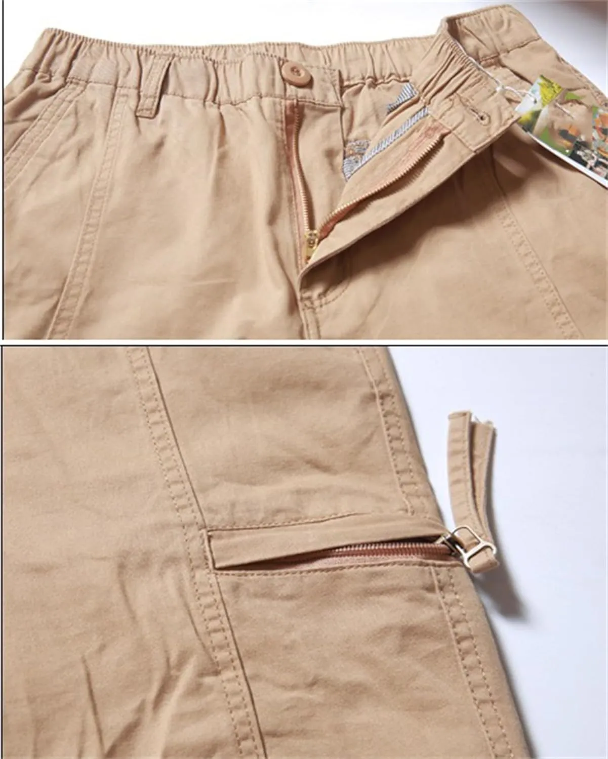 GPCHAN Men's Cargo Pants with Pockets Hiking Sweatpants Casual Athletic Jogger Sports Outdoor Trousers Relaxed Fit