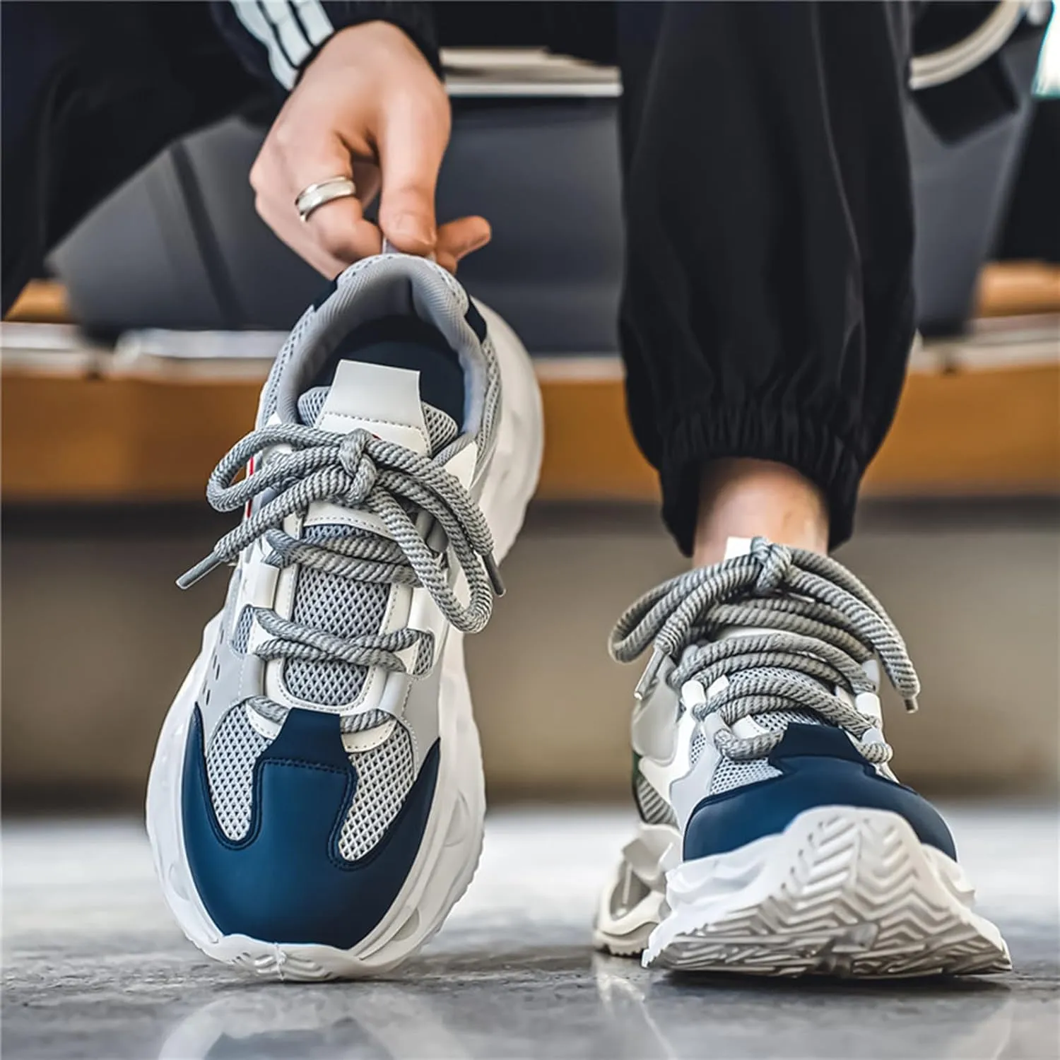 GSIGUL Men's Running Shoes Tennis Walking Shoes Athletic Gym Casual Shoes Fashion Sneakers for Men