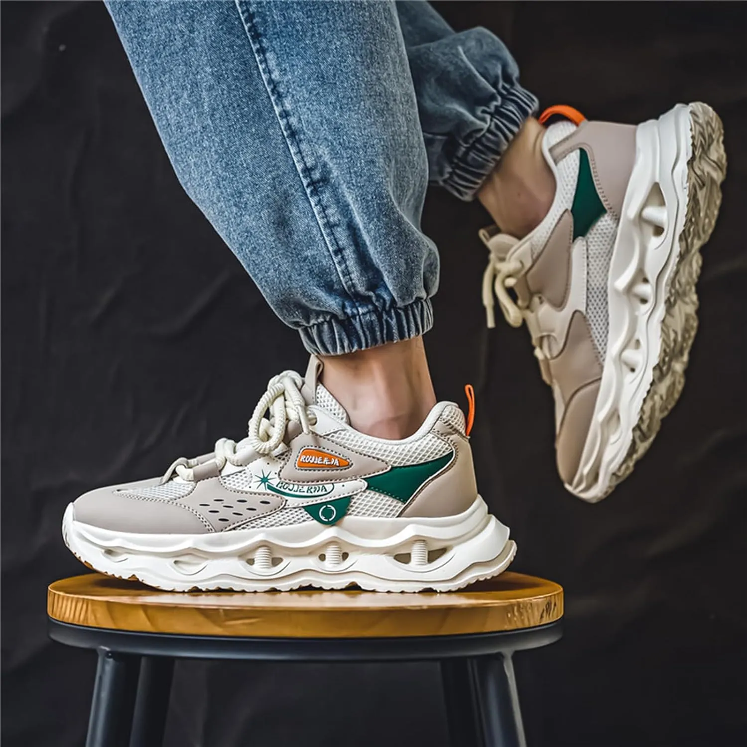 GSIGUL Men's Running Shoes Tennis Walking Shoes Athletic Gym Casual Shoes Fashion Sneakers for Men