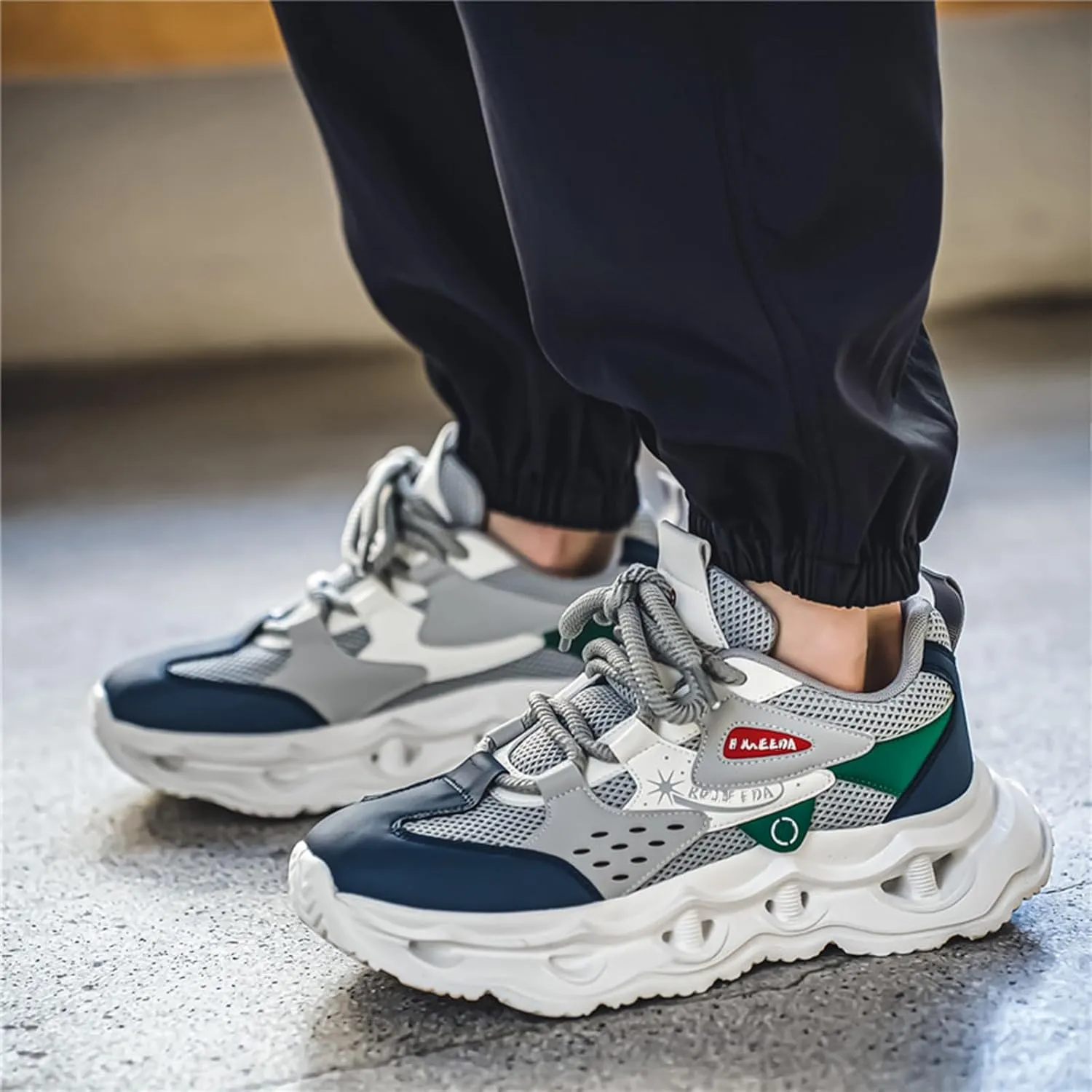 GSIGUL Men's Running Shoes Tennis Walking Shoes Athletic Gym Casual Shoes Fashion Sneakers for Men