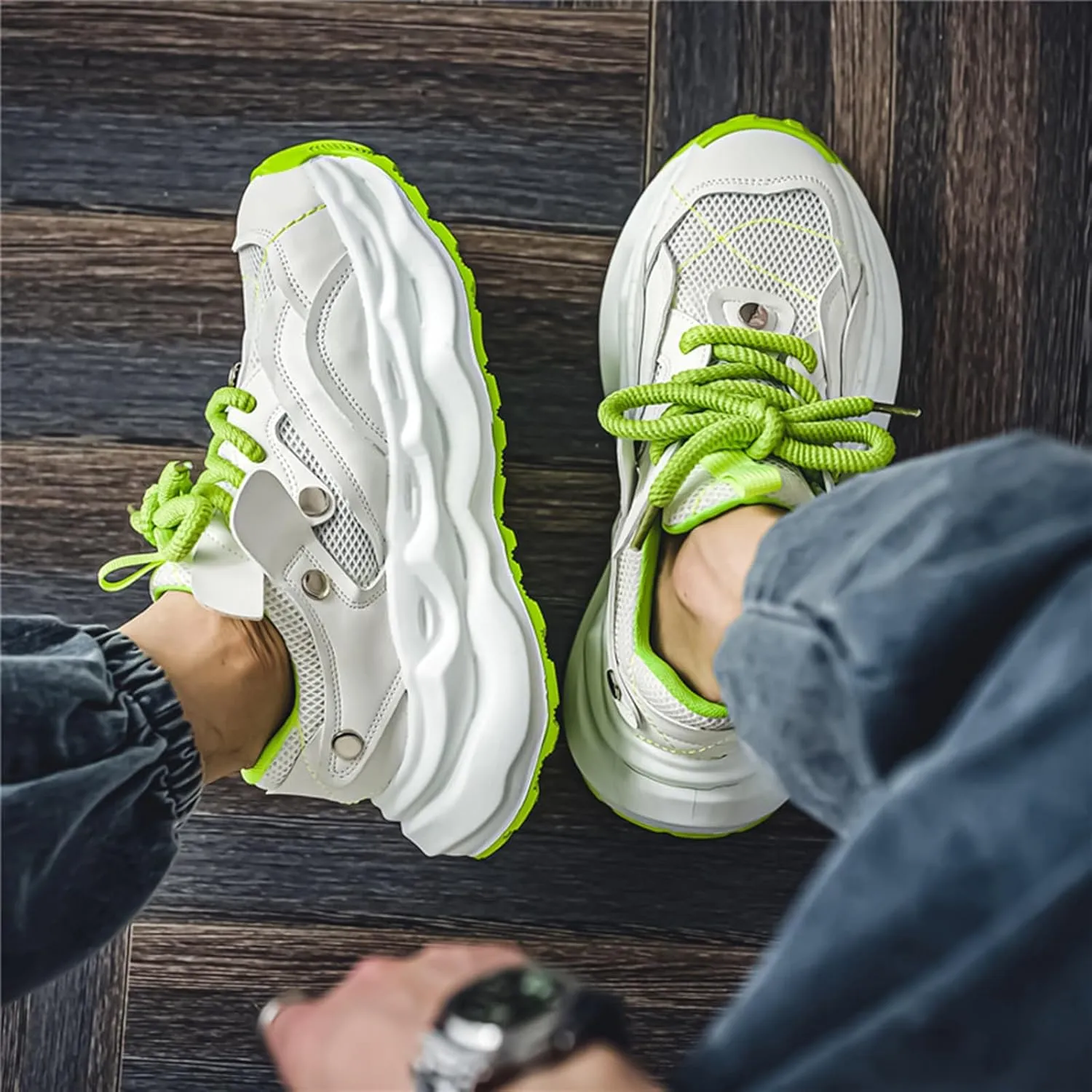 GSIGUL Men's Running Shoes Tennis Walking Shoes Athletic Gym Casual Shoes Fashion Sneakers for Men