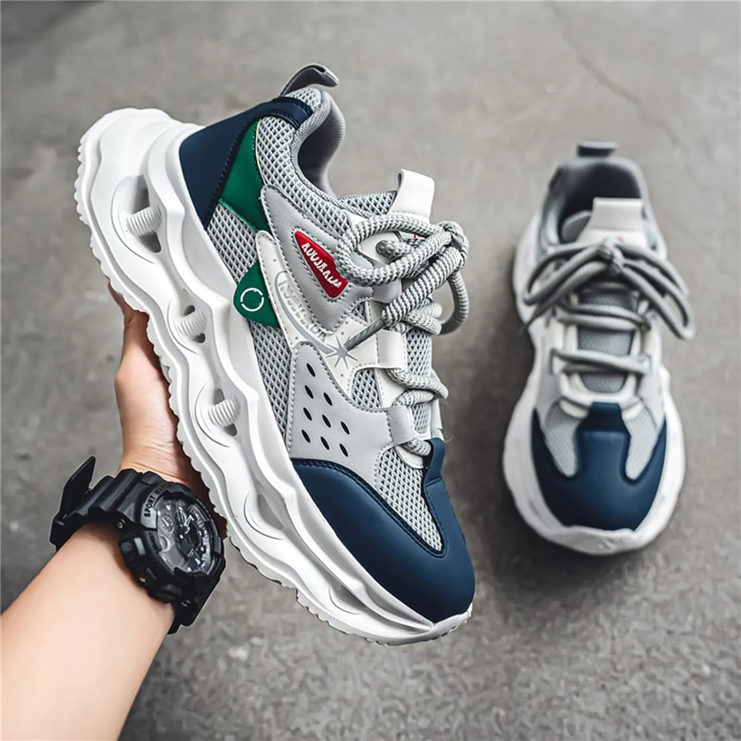 GSIGUL Men's Running Shoes Tennis Walking Shoes Athletic Gym Casual Shoes Fashion Sneakers for Men