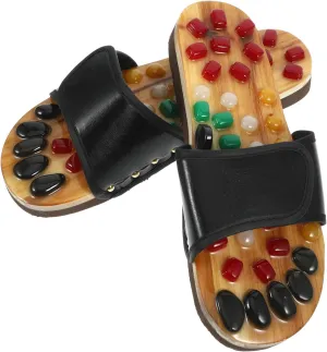 Health Massage Shoes Foot Massage Slippers for Women Cobblestone Sandals Size 43-44