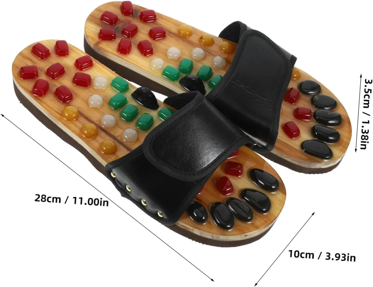 Health Massage Shoes Foot Massage Slippers for Women Cobblestone Sandals Size 43-44