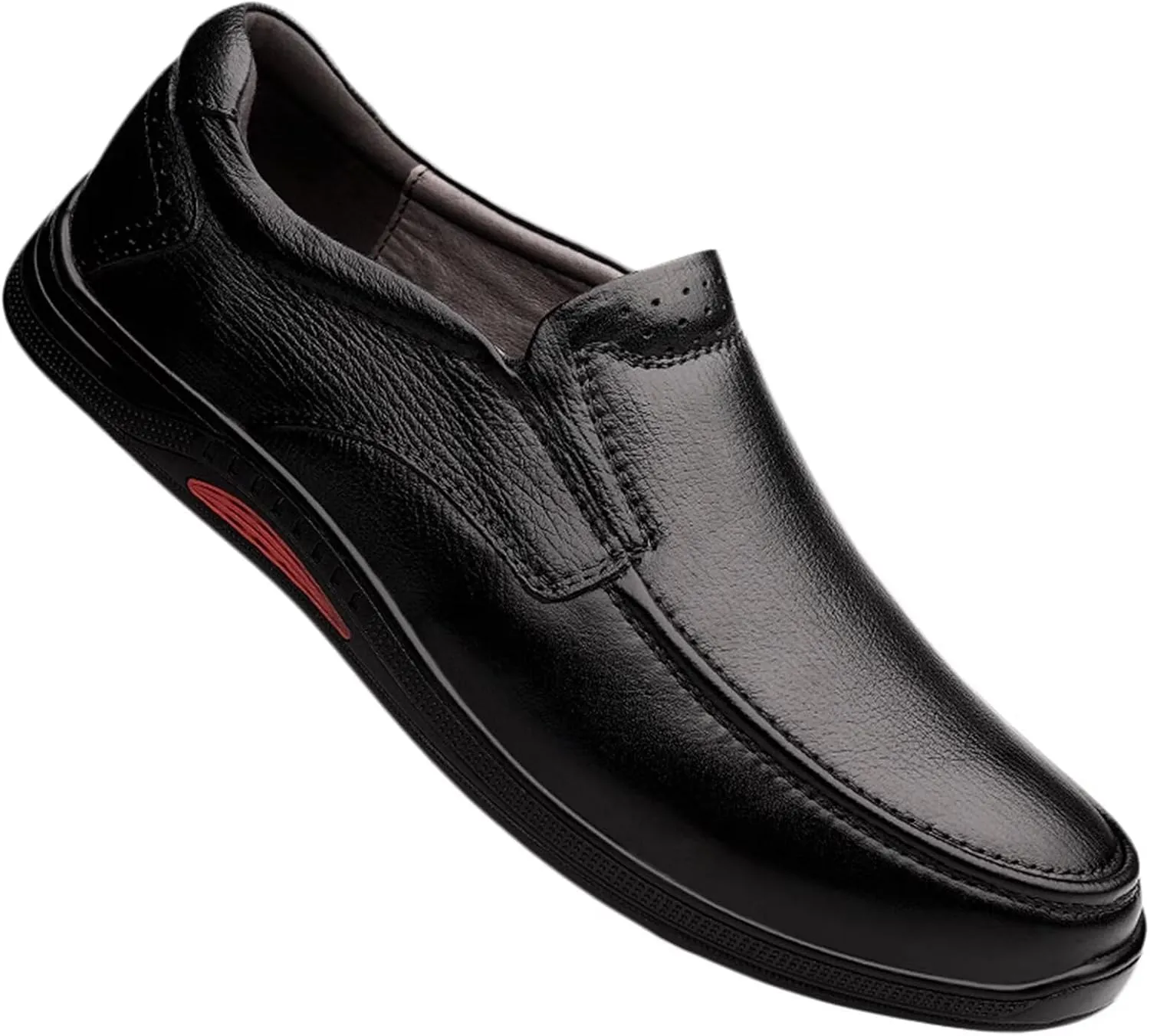 Hiking Shoes Men’s Leather Shoes Loafers Leather Causal Work Shoes Comfortable Walking Shoes