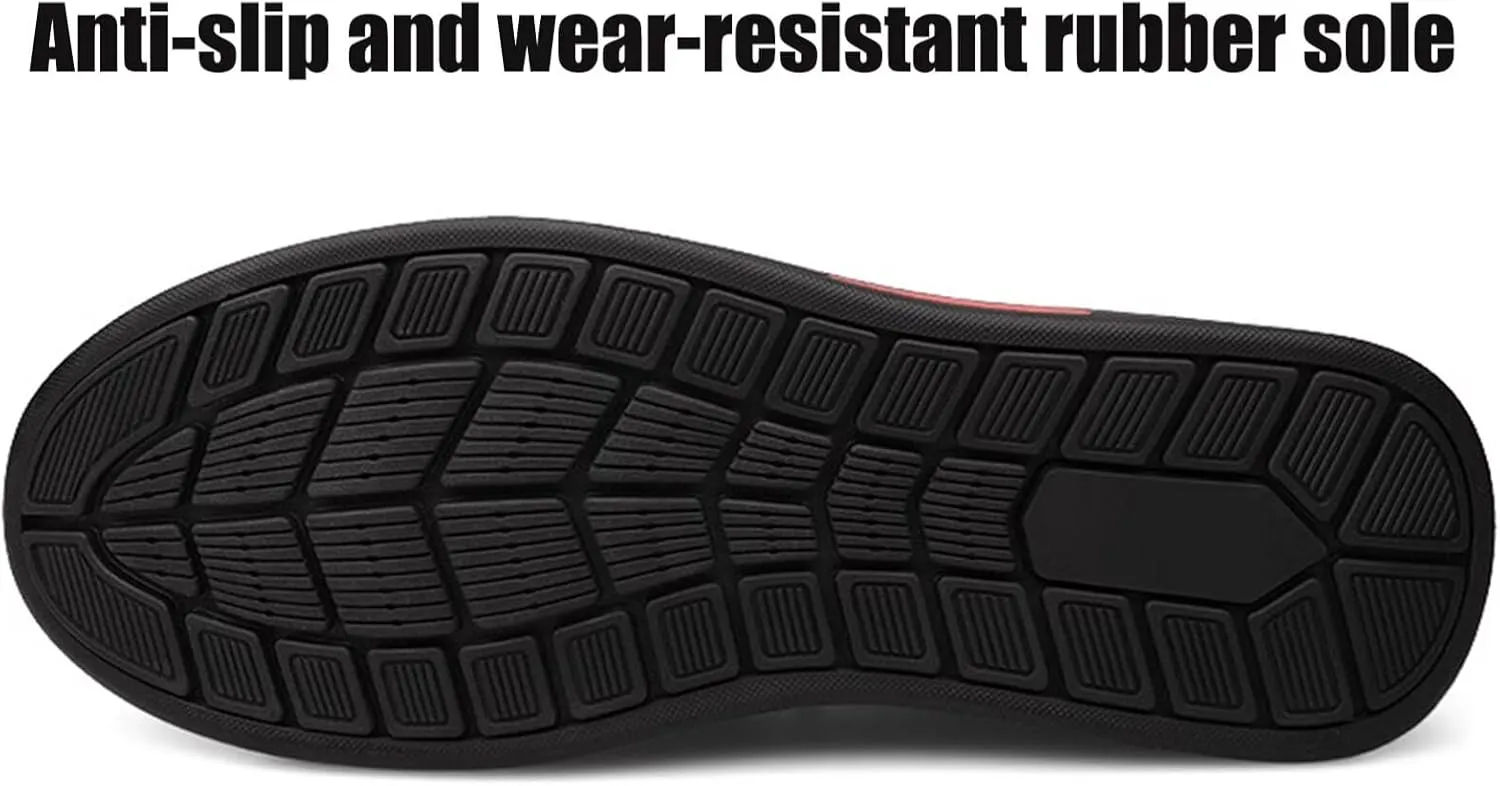 Hiking Shoes Men’s Leather Shoes Loafers Leather Causal Work Shoes Comfortable Walking Shoes