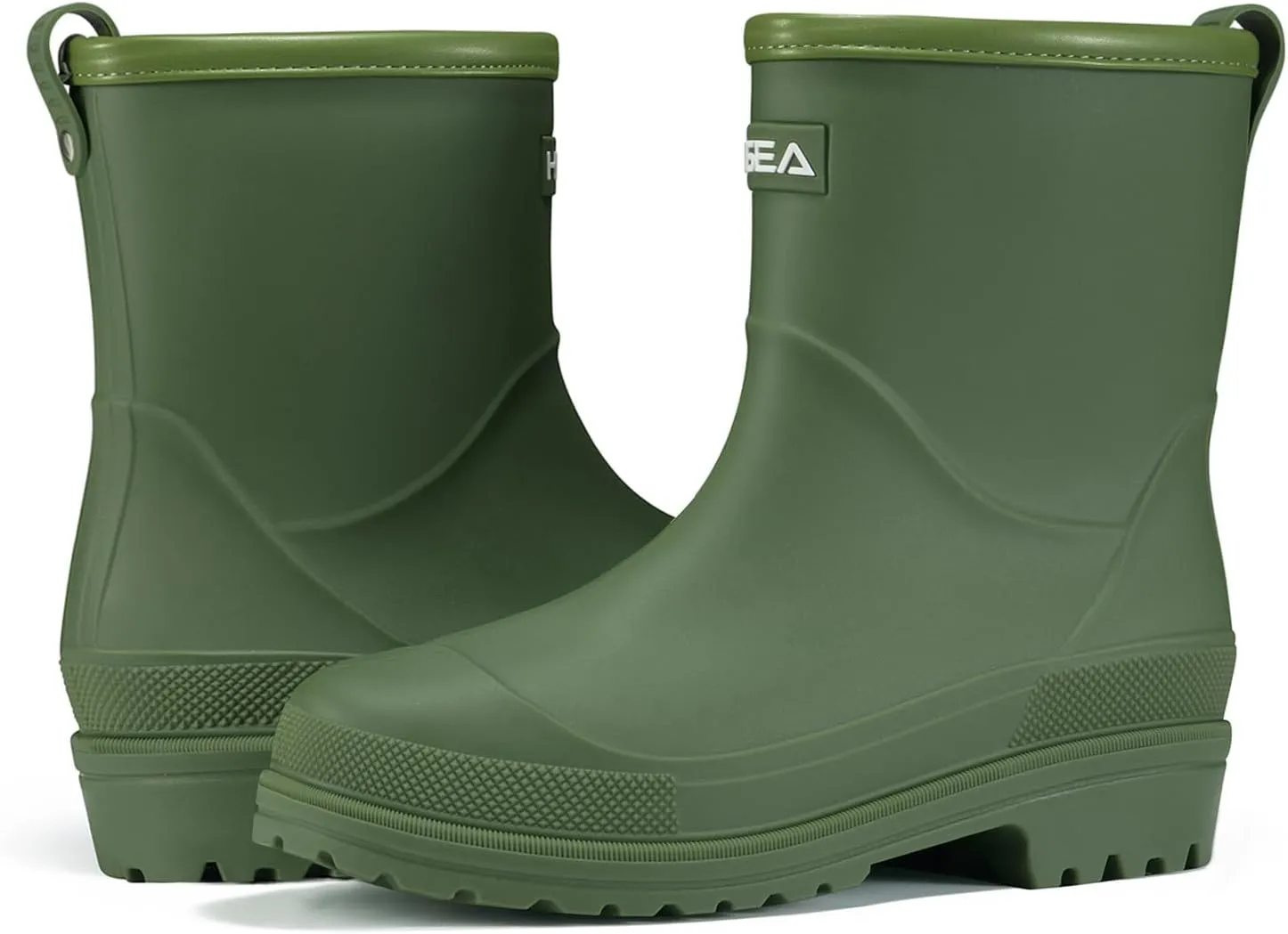 HISEA Women's Rubber Rain Boots Waterproof Short Chelsea Boots for Garden Outdoor