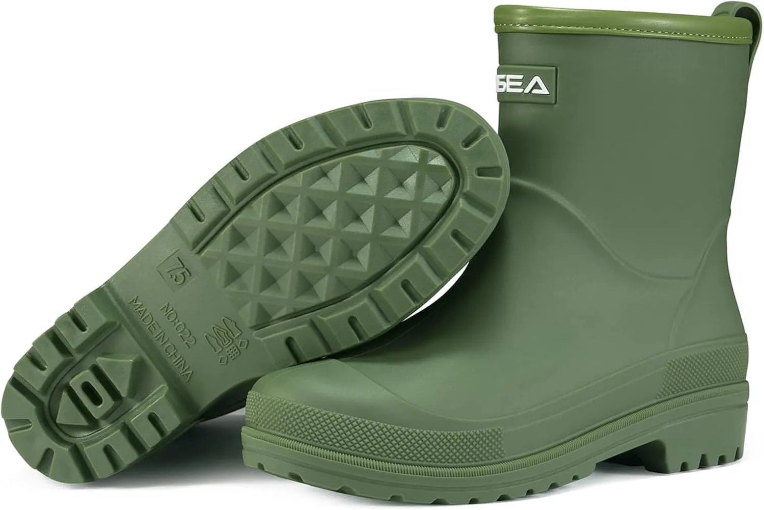 HISEA Women's Rubber Rain Boots Waterproof Short Chelsea Boots for Garden Outdoor