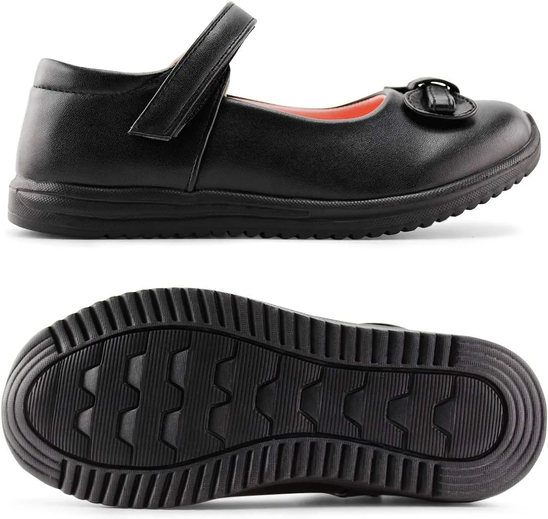 JABASIC Girls School Shoes Kids Dress Mary Jane Flats