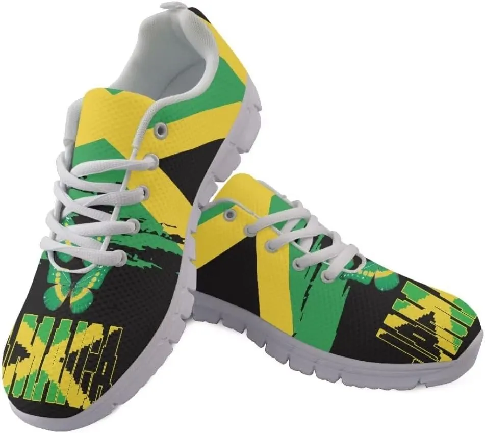 Jeiento American Flag Shoes Men's Fashion Sneaker Sports Running Shoes Causal Travel Walking Flat Shoe Breathable