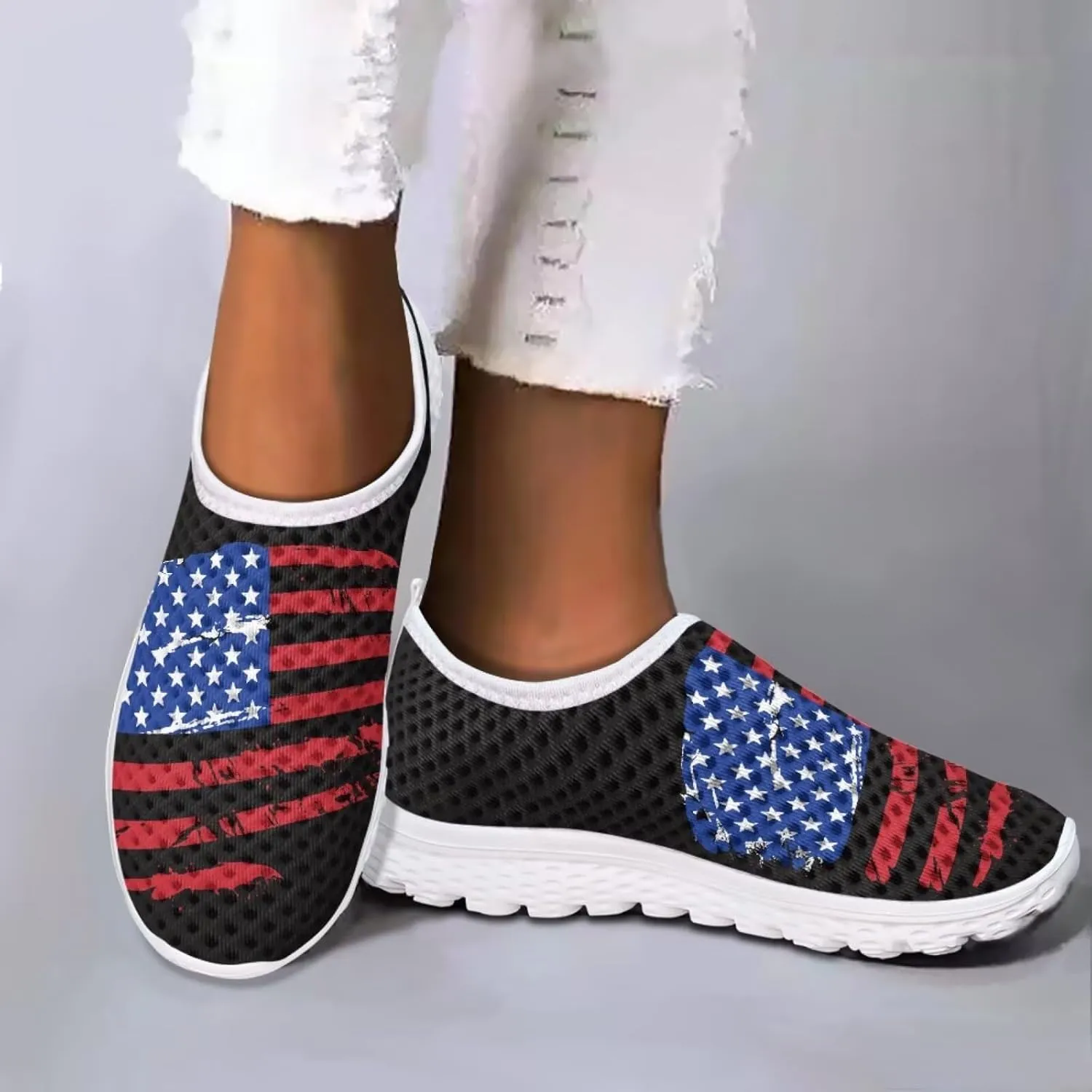 Jeiento Christmas Athletic Running Shoes for Women - Fashion Tennis Walking Sneakers
