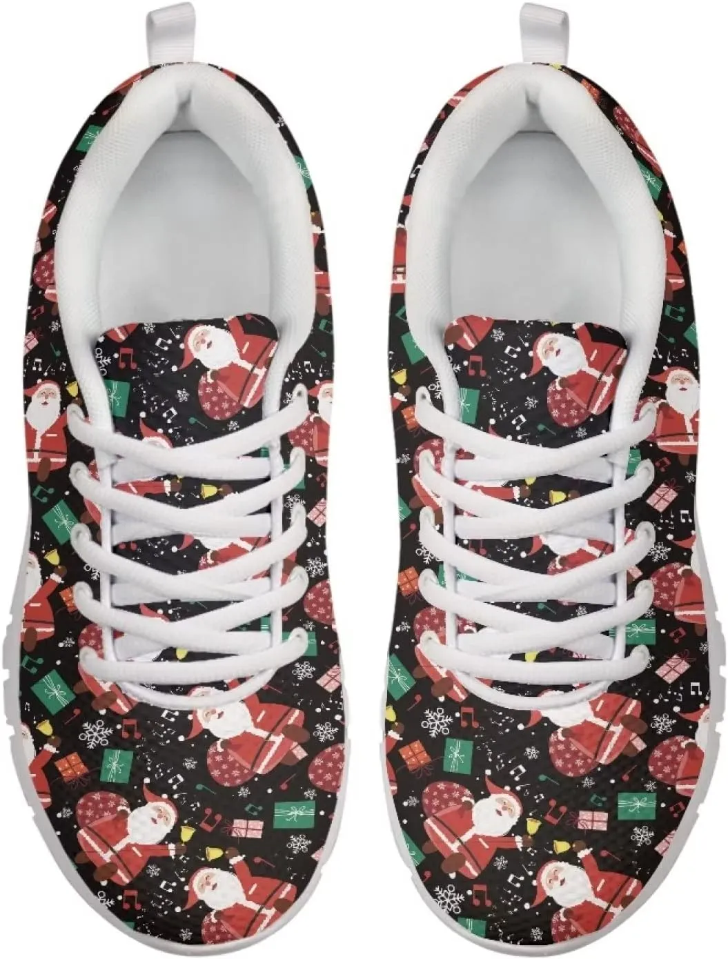 Jeiento Christmas Sneakers for Women,Womens Christmas Shoes Tennis Shoes,Holiday Shoes for Women