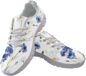 Jeiento Non Slip Running Shoes for Women&Men Fashion Sneaker Comfort Gym Sports Shoes for Teenager Girls Casua Mesh Flat Shoes