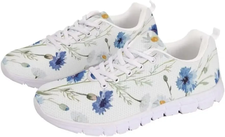 Jeiento Non Slip Running Shoes for Women&Men Fashion Sneaker Comfort Gym Sports Shoes for Teenager Girls Casua Mesh Flat Shoes