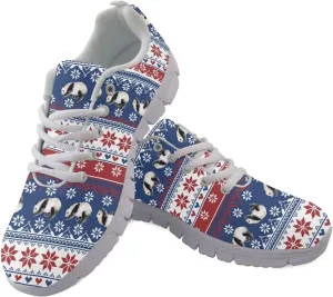 Jeiento Womens Walking Sneakers Tennis Shoes - Flag Shoes Breathable Comfortable Non Slip Athletic Running Jogging Gym Workout Casual Sport Shoe