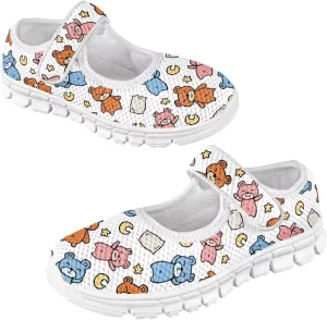 JoyLamoria Funny Axolotl Print Toddler Girls Shoes Slip on Mary Jane Shoes Prinscess Dress Flats,11-2.5