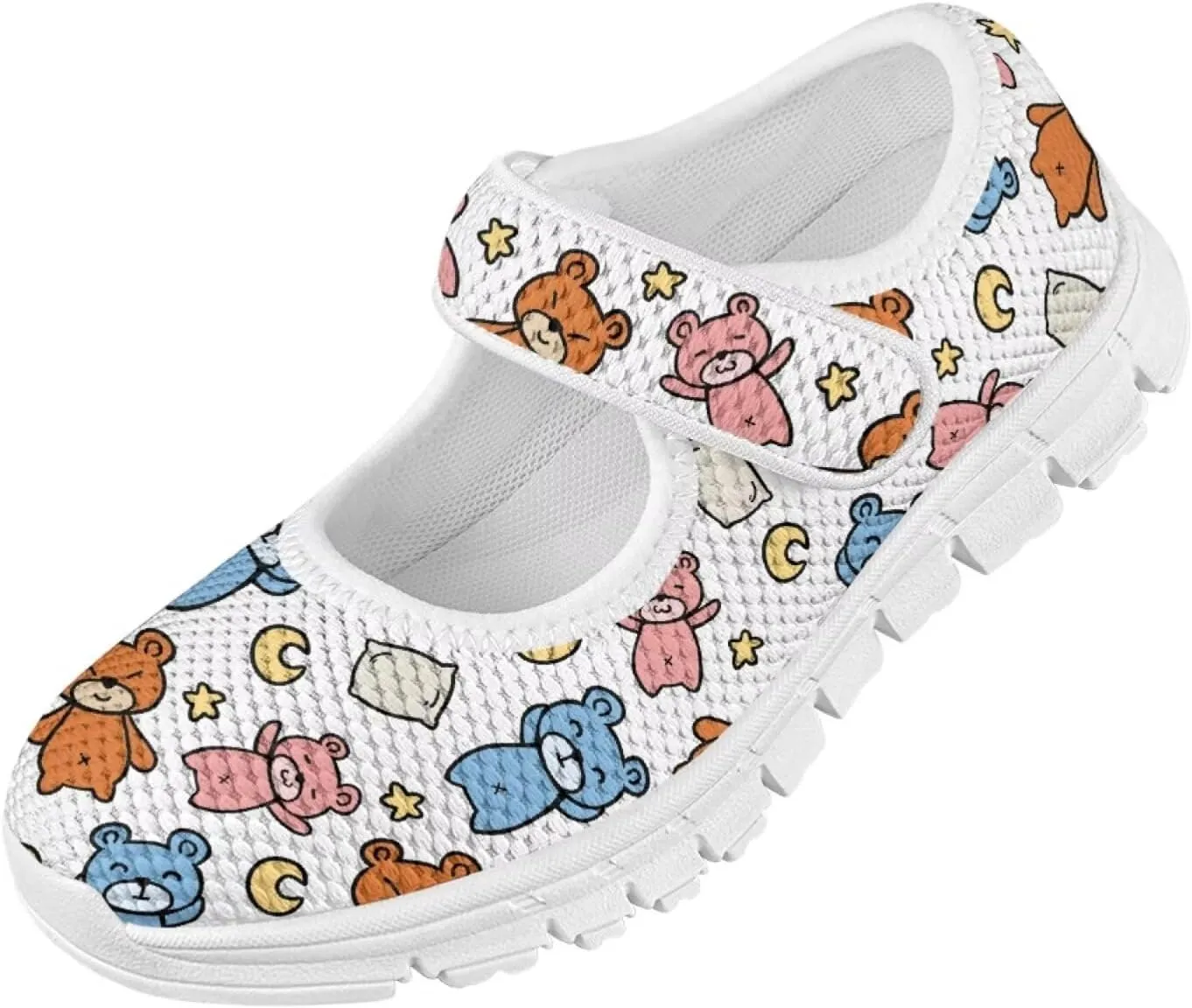 JoyLamoria Funny Axolotl Print Toddler Girls Shoes Slip on Mary Jane Shoes Prinscess Dress Flats,11-2.5