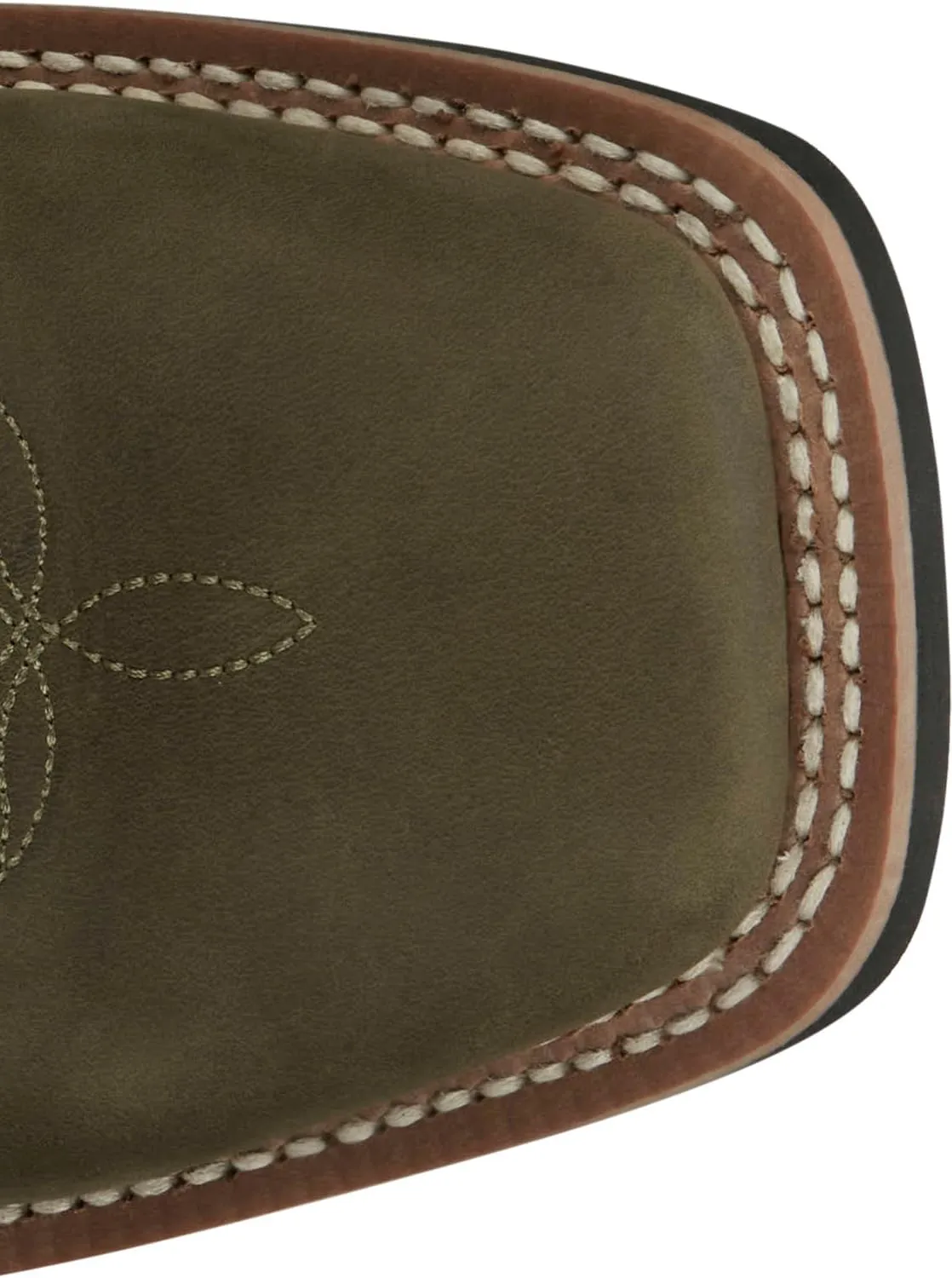 Justin Show Stopper 11” Western Boots for Men - Frontier Collection - Square Toe Leather Men’s Cowboy Boots with Comfort Footbed, Non Slip Outsole
