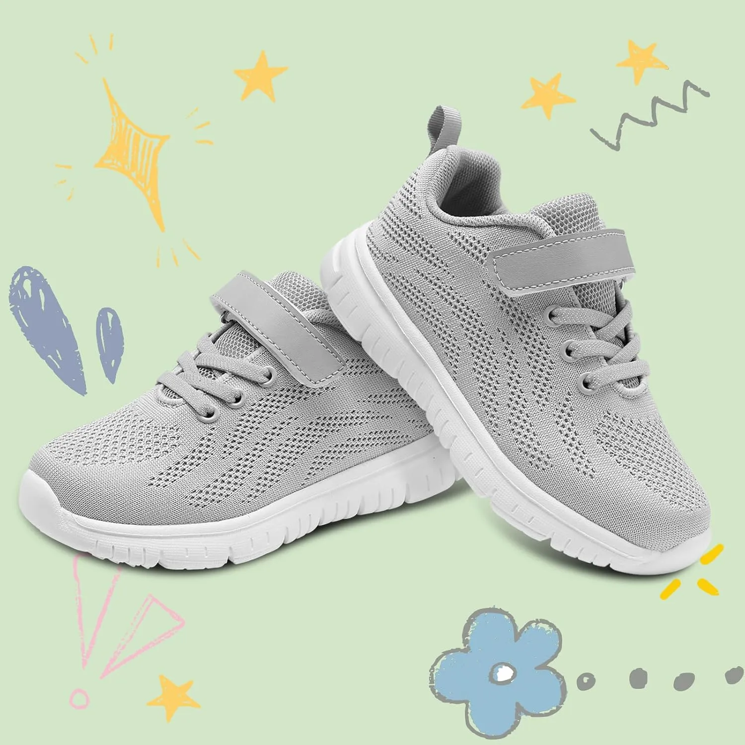 Kids Shoes Boys Girls Breathable Lightweight Sneakers Athletic Tennis Shoes for Little Kid/Big Kid
