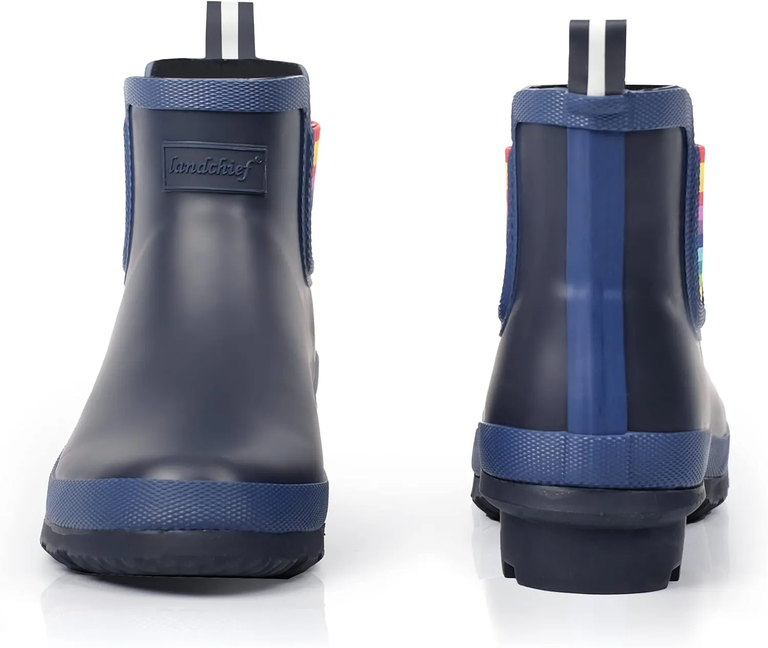 landchief Rain Boots for Women, Waterproof Ladies Tall Knee High Rubber boots,Comfort Garden Boots Anti-Slip Mid Heel Women Rain Shoes Outdoor