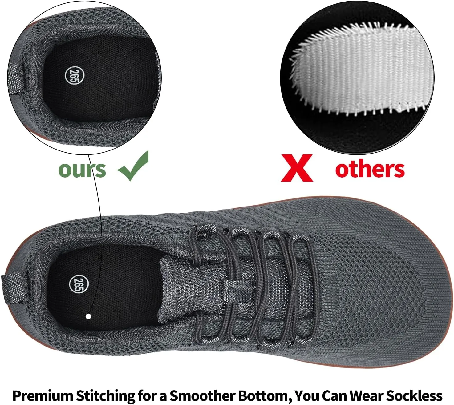 Limberun Barefoot Shoes: Women's Wide Toe Box Minimalist Zero Drop Walking Flats - Black
