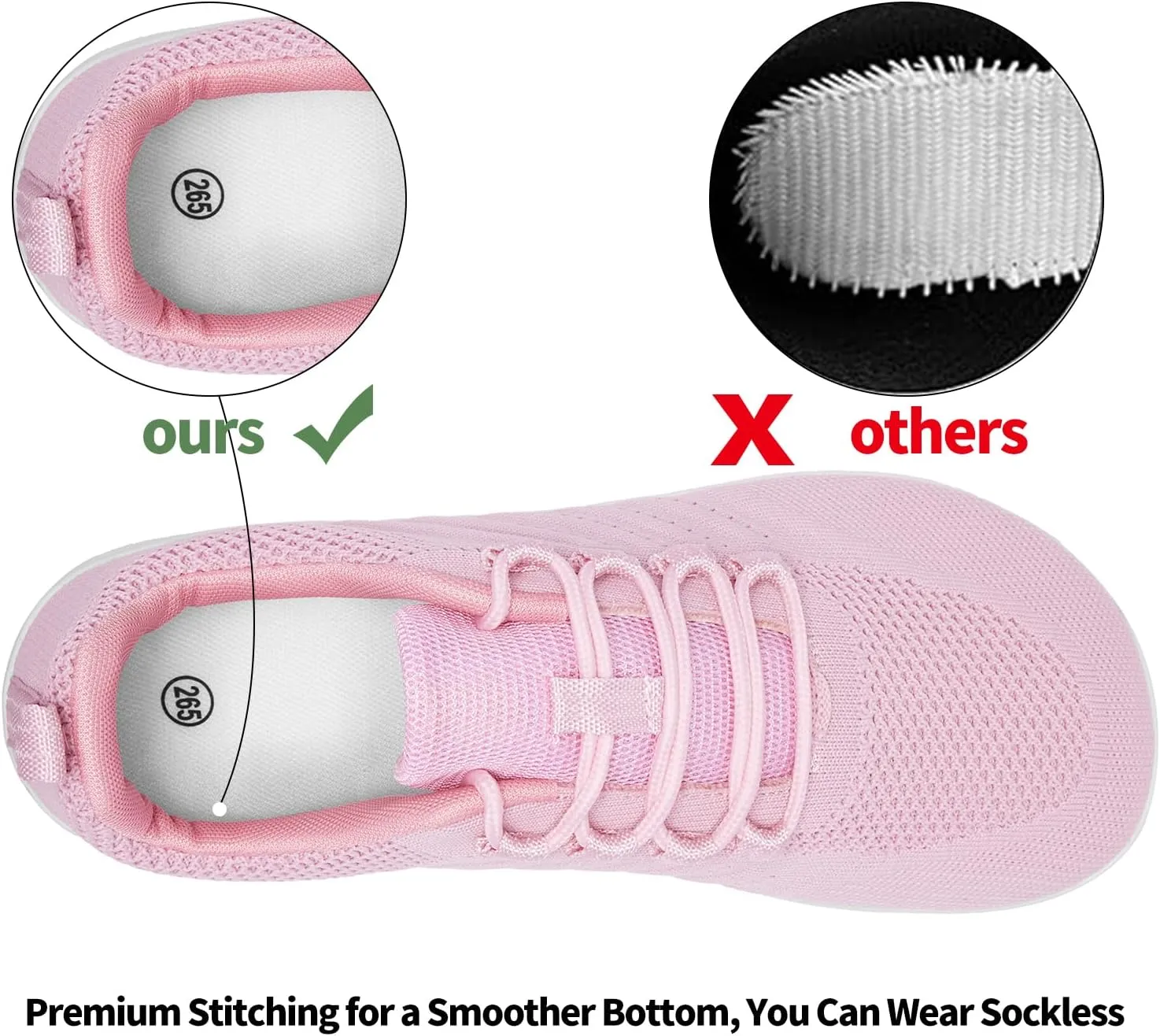 Limberun Barefoot Shoes: Women's Wide Toe Box Minimalist Zero Drop Walking Flats - Black