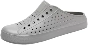 Male Women's Clog Garden Shoes Mesh Slippers Sandals Lightweight Sliding Outdoor Walking Slippers Men and Women Summer Summer Beach Shoes