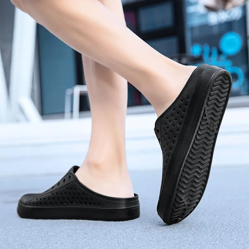 Male Women's Clog Garden Shoes Mesh Slippers Sandals Lightweight Sliding Outdoor Walking Slippers Men and Women Summer Summer Beach Shoes