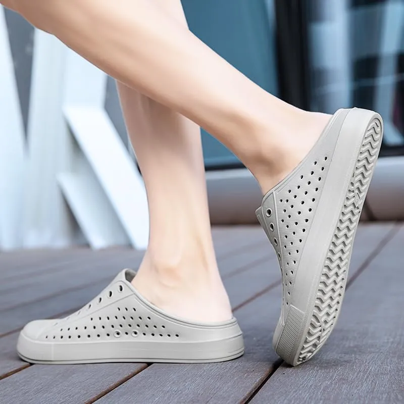 Male Women's Clog Garden Shoes Mesh Slippers Sandals Lightweight Sliding Outdoor Walking Slippers Men and Women Summer Summer Beach Shoes