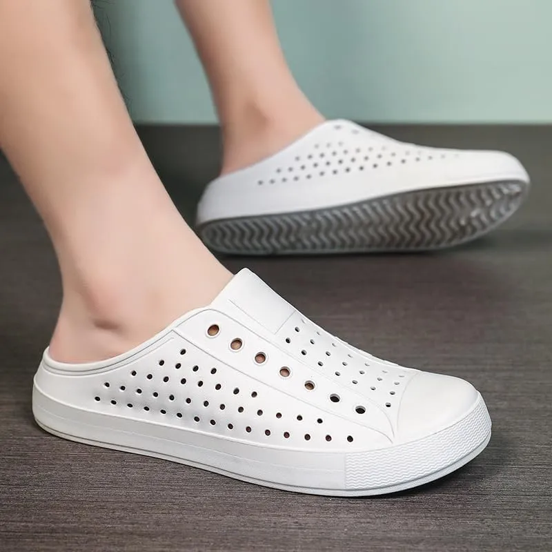 Male Women's Clog Garden Shoes Mesh Slippers Sandals Lightweight Sliding Outdoor Walking Slippers Men and Women Summer Summer Beach Shoes