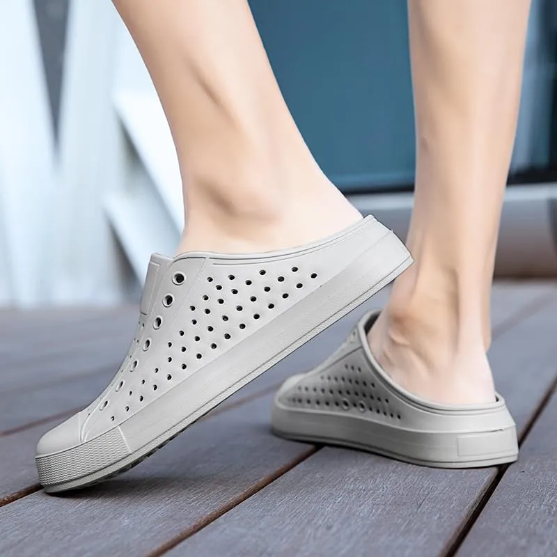 Male Women's Clog Garden Shoes Mesh Slippers Sandals Lightweight Sliding Outdoor Walking Slippers Men and Women Summer Summer Beach Shoes