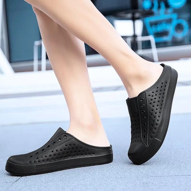 Male Women's Clog Garden Shoes Mesh Slippers Sandals Lightweight Sliding Outdoor Walking Slippers Men and Women Summer Summer Beach Shoes