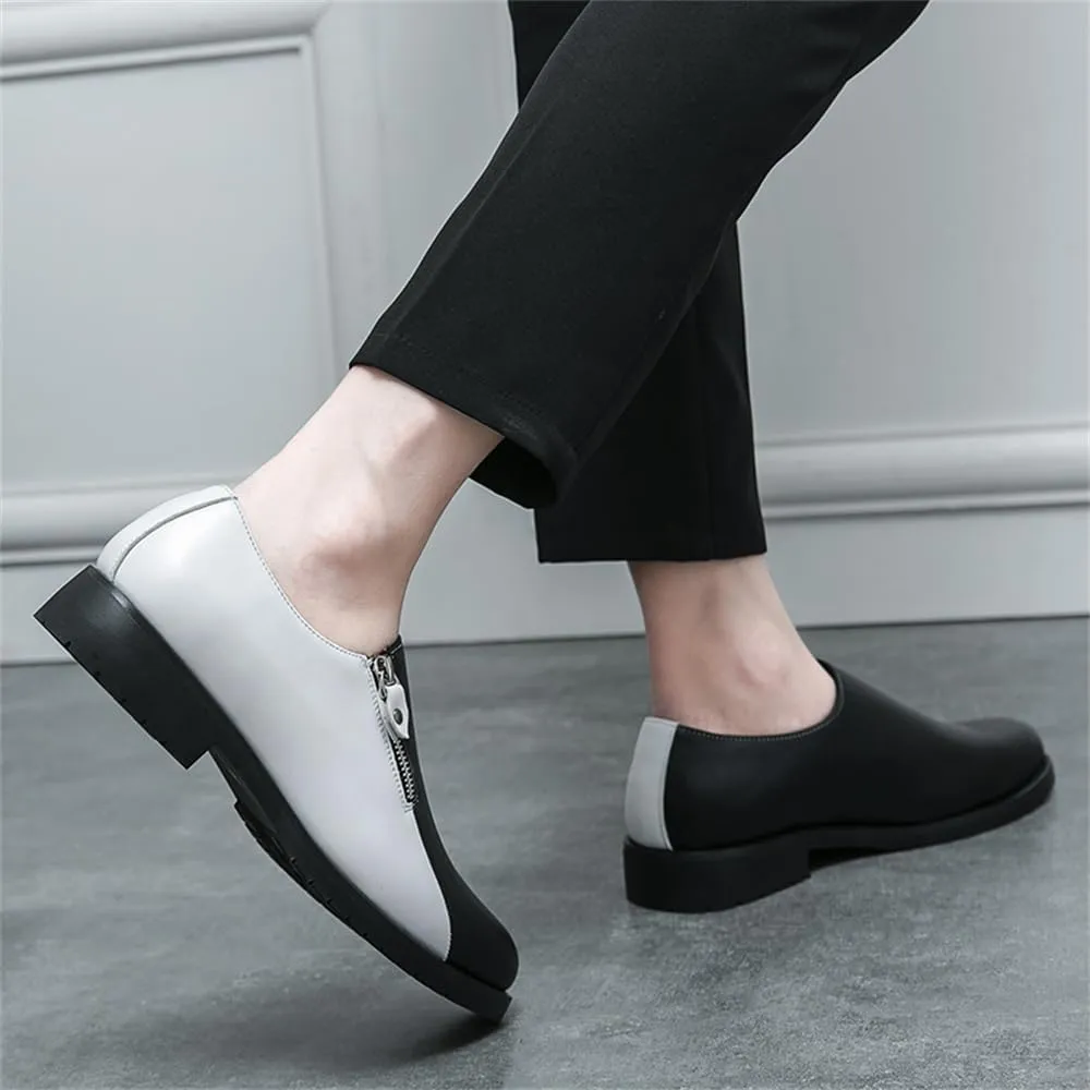 Men Two Tone Colors Penny Loafer Slip On Pull on Dress Shoes Casual Boat Shoes
