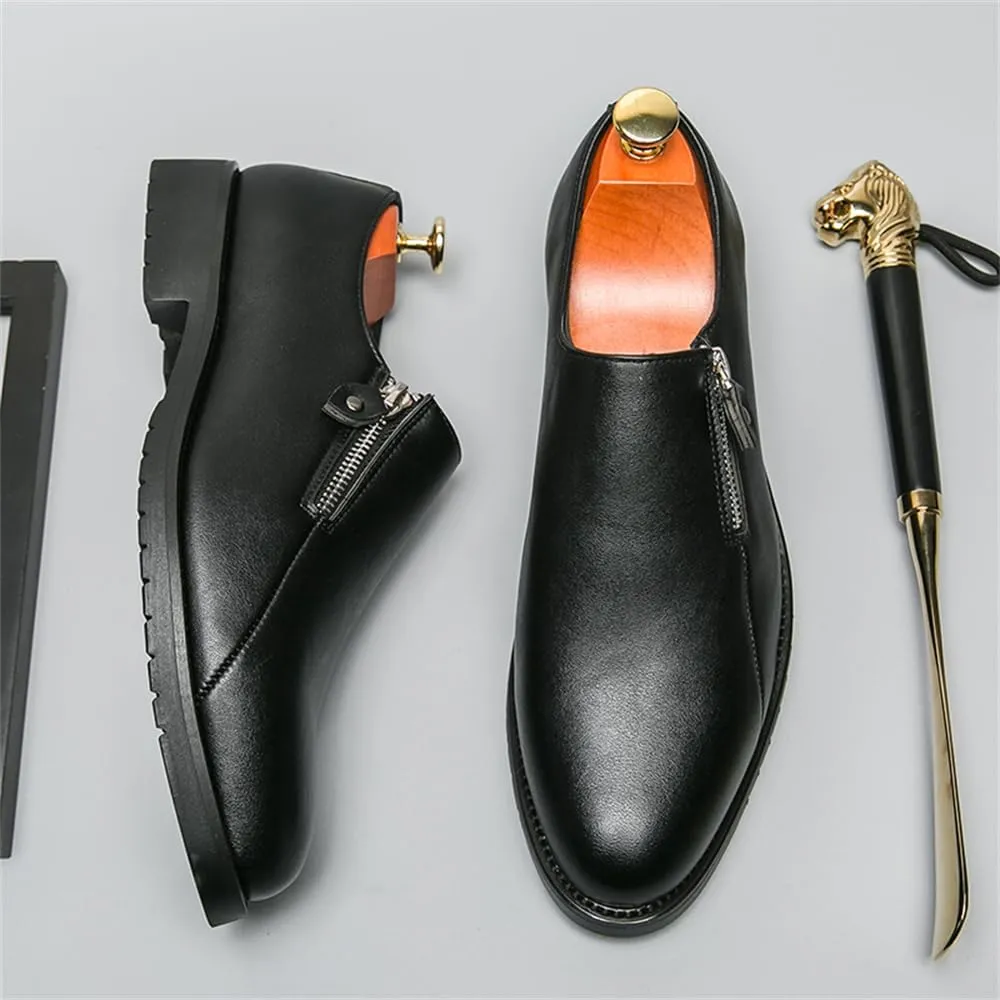 Men Two Tone Colors Penny Loafer Slip On Pull on Dress Shoes Casual Boat Shoes