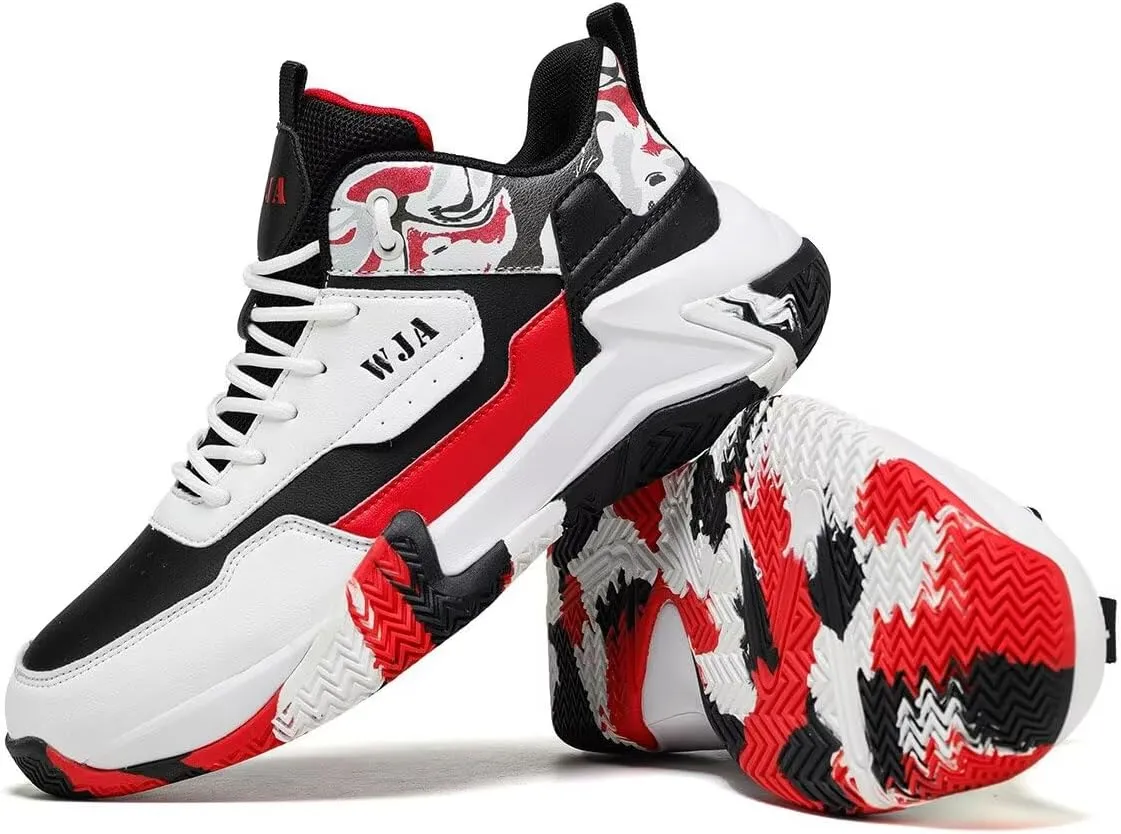 Men's Basketball Shoes Lightweight and Breathable Running Shoes Anti-Slip Outdoor Sports Shoes